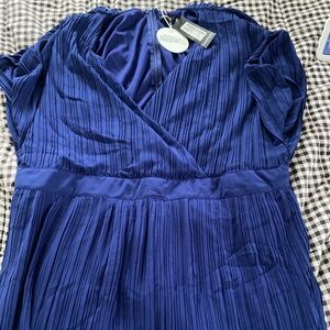 Boohoo Pleated Wrap MIDI dress